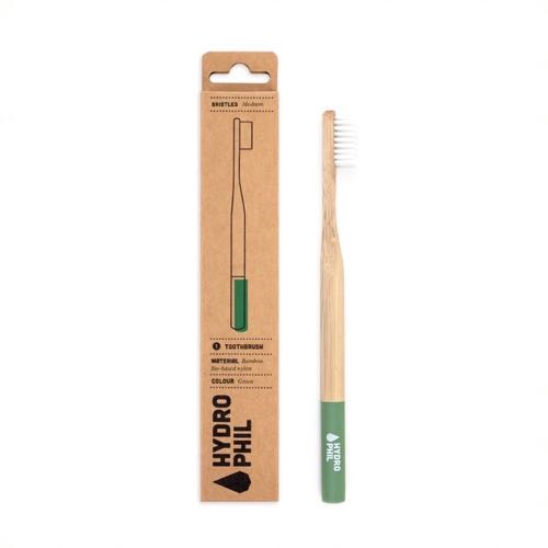 Hydrophil Duurzame tandenborstel groen - medium soft